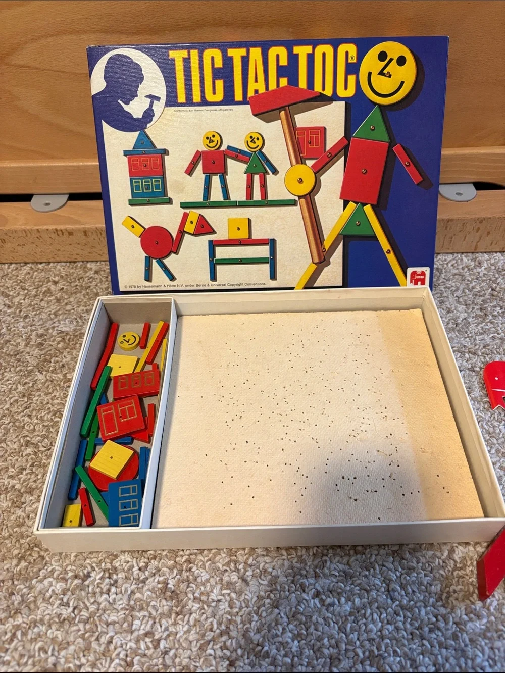Vintage TIC TAC TOC Game by Hausemann & Hotte - 1978